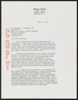 Abel M. Girault, George L. Chumbley Jr. correspondence