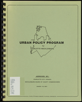 Urban policy program for Charlotte-Mecklenburg