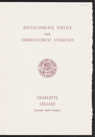 Baccalaureate Service and Commencement Exercises, 1953